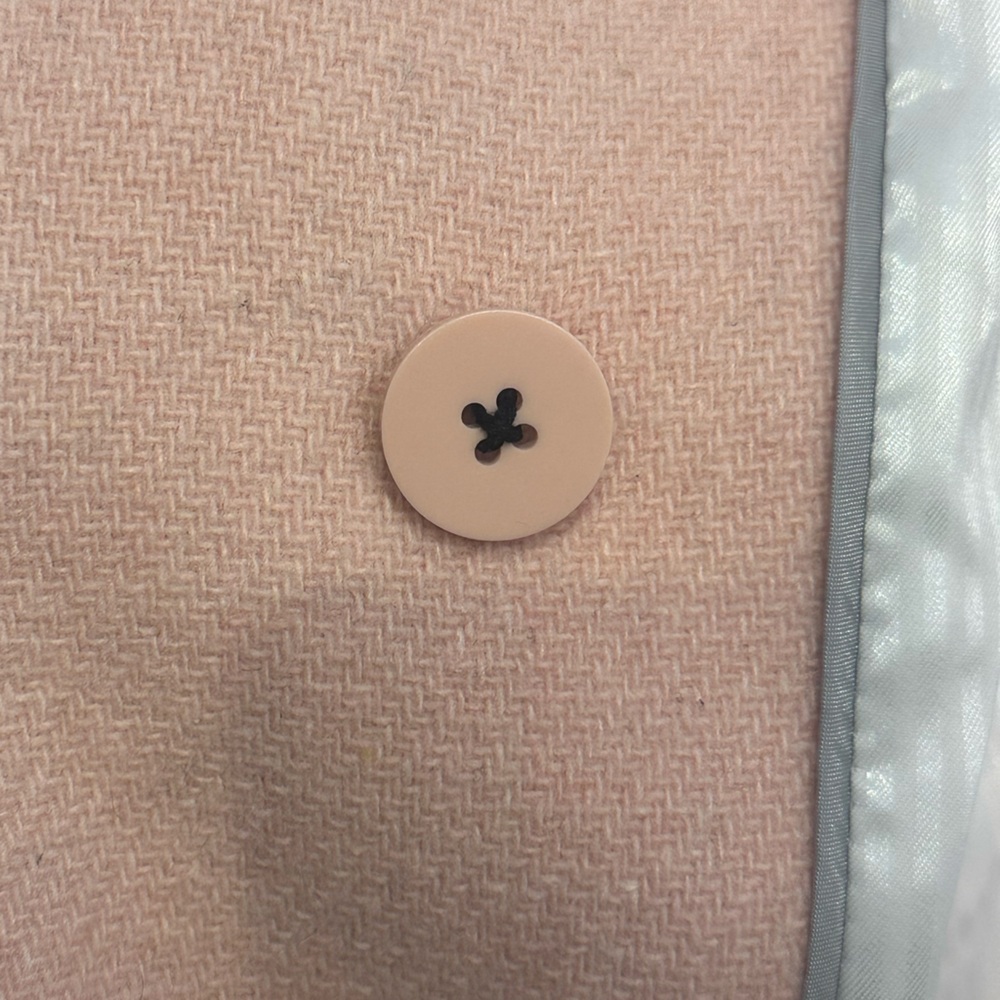 Banana Republic Blush Pink Double Breasted Wool Blend Coat (Size XS) - Picture 8 of 10
